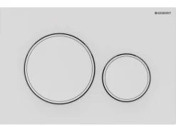 Placca WC Geberit Sigma 20 2 Pulsanti Bianco Opaco/Bianco/Bianco Opaco