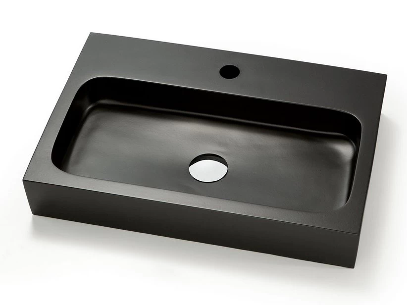 Lavabo Appoggio/Incasso Ponza 60 Nero Africa In Resina Opaco Nero Africa 1 Lavabo Appoggio/Incasso Ponza 60 Nero Africa In Resina Opaco Nero Africa