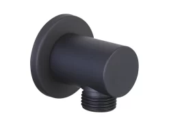 Presa Acqua Low 1/2 Tonda Nero Opaco