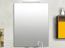 Specchio Bagno Filo Lucido Con Bordo Pvc 70X100