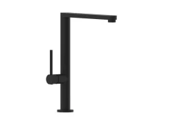 Miscelatore Per Cucina Plato Con Bocca Girevole Nero Opaco