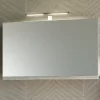 Specchio Bagno Smile Contenitore 90X51 Larice Grigio