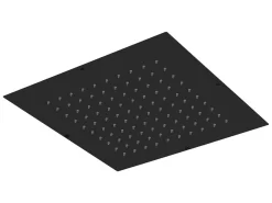 Soffione Doccia Spa 36x36 Cm Acciaio Inox Nero Opaco