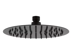 Soffione Doccia Warrior Ø 20 Cm Acciaio Inox Tondo Nero Opaco