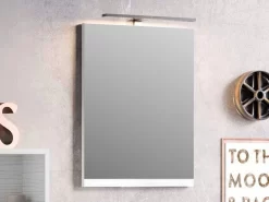 Specchio Bagno Smart 49X61,5 Altezza 2 Larice Bianco