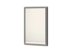 Specchio Bagno Con Luce Led Classic 90x59 Cm Grigio Nuvola