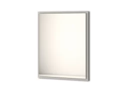 Specchio Bagno Con Luce Led Classic 90x73 Cm Grigio Nuvola