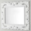 Specchio Bagno Barocco 94X75 Bianco