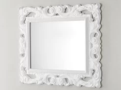 Specchio Bagno Barocco 94X75 Bianco