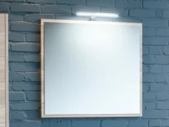 Specchio Bagno Smile Cm. 74X66 Larice Avana