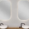 Specchio Bagno Vanity 100x60 Cm Ovale A Led Retroilluminato