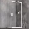 Box Doccia Angolare Start 70x70 H190 Porte Scorrevoli Cristallo 6mm Trasparente E Profilo Bianco Lucido