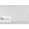 Lavabo Da Appoggio Unitop Hide 180X51,5 Sinistro In Resina Lucido Bianco