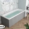Vasca Idromassaggio Jacuzzi® Silk 170x70 Destra Con 8 Bocchette E Finitura Effetto Cemento