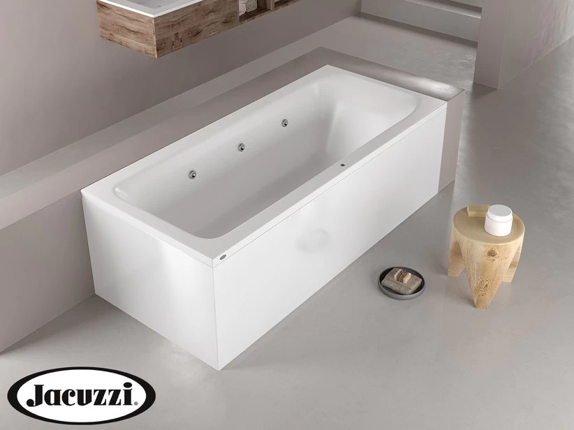 Vasca Idromassaggio Jacuzzi® Silk 180x80 Cm Destra Con Pannelli 1 Vasca Idromassaggio Jacuzzi® Silk 180x80 Cm Destra Con Pannelli
