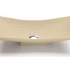 Lavabo Da Appoggio Vela In Resina Opaco Crema Marfil