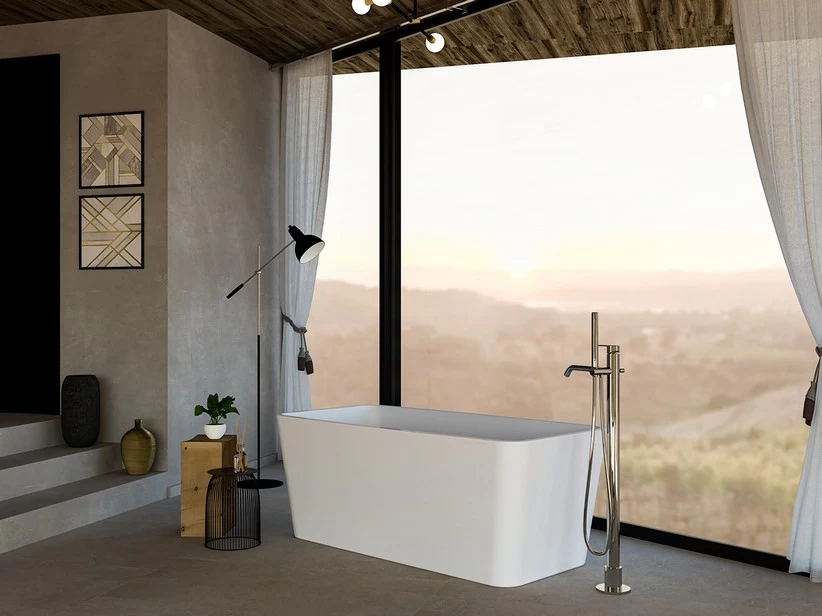 Vasca Freestanding Zante 149x74 Acrilico Bianco Lucido 1 Vasca Freestanding Zante 149x74 Acrilico Bianco Lucido